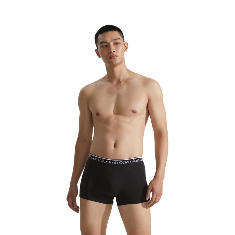 Calvin Klein Cotton Jacquard Waistband Boxer Briefs 3-Pack Men underwear Black NP2421O9WQ