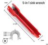 Multifunctional 8-in-1 Bathroom Sink Wrench Tool Set