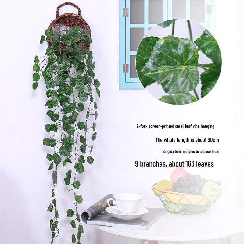 

Штучні ліани сциндапсу: Кімнатний декоративний ротанг штучна зелень для стін та віталень