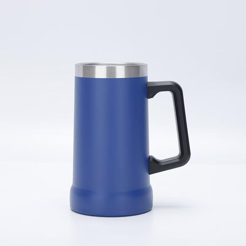 304 Stainless Steel Vacuum Insulated Coffee Tumbler with Handle - Portable Customizable Brazilian Beer Cup