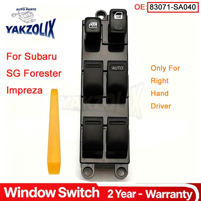 Right Hand Driver Power Window Switch For Subaru SG Forester Impreza 2002 2003 2004 2005 2006 2007 2008 83071-SA040 83071SA040