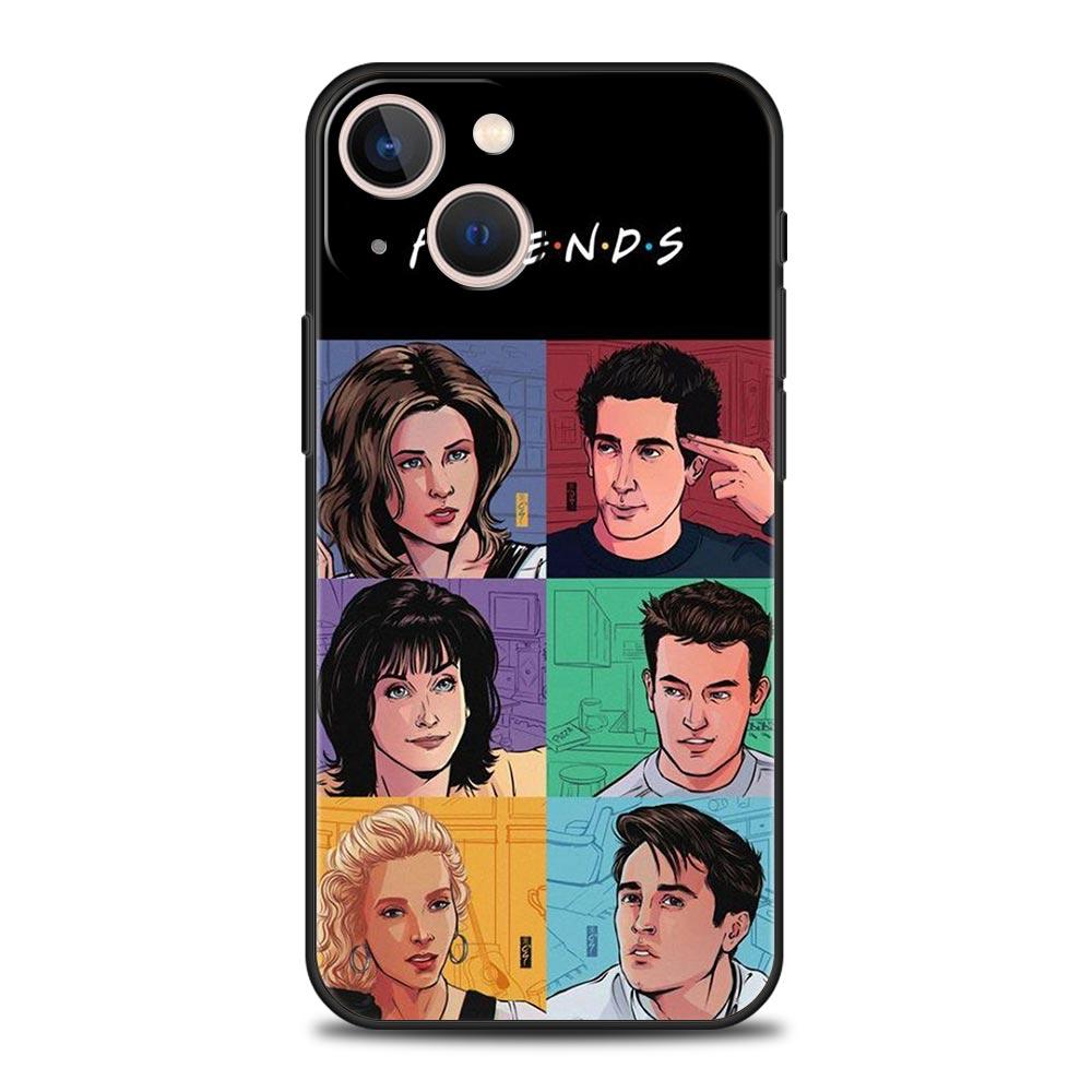 Friends Phone Case Cover for iPhone 17 16 15 14 13 12 Pro Max 11 Pro Max 17 AIR Plus Shockproof Soft TPU Shell Fundas Capas Bags