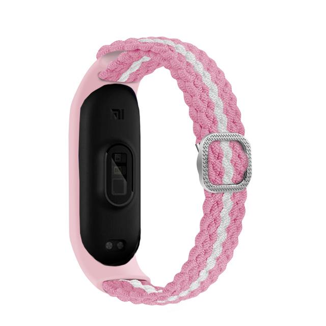 Bracelet for Mi band 10 8 7 6 Strap Elastic adjustable Nylon Braided Miband4 miband 5 correa Wristband for xiaomi Mi band 3 7 9