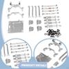 1/12 RC Car Parts Kit Servo Mount Spare Part Aluminum Alloy Shock Absorber Tie Rod for MN99S DIY