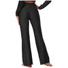 Womens Glittery Sequin Jazz Dance Pants Flared Design Elastic High Waist Rhinestone Decor Bell Bottom Trousers