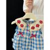 Premium Quality Summer Baby Romper Strawberry Plaid Sleeveless Lace Doll Collar Thin Fashion Newborn Wrap Hip Bodysuit