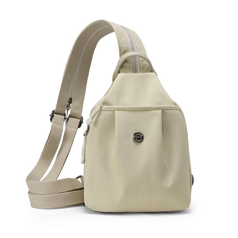 Podróżny plecak dużej pojemności torba damski nowy lekki mały plecak wszechstronny moda tekstura torba na ramię na klatkę piersiową