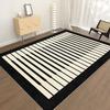 Geometric Luxurious Decorative Rugs Creative Stripes Living Room Carpets Artistic Piano Keys Carpet Comfortable Soft Bedroom Mat