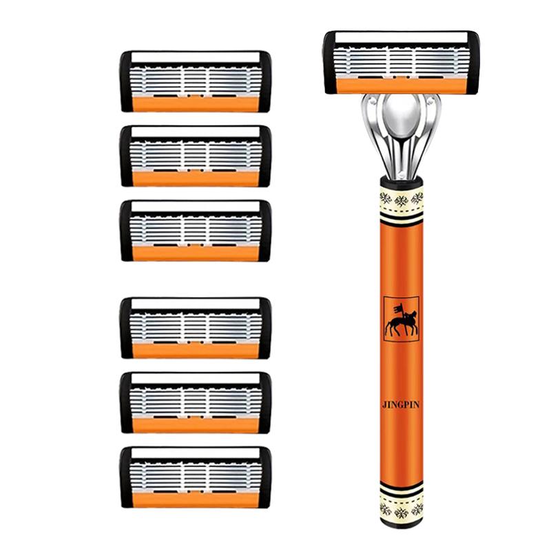 Shaver Brand New Design  Razor Shaving Six Layer Shaver Reusable Razor Imported Blade Multi Tool Head Change