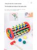 Colorful Wooden Knock Ball Ladder Toy for Early Childhood Hand-Eye Coordination and Development.