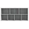 Bookshelf Gray Sonoma 50x25x106 Cm