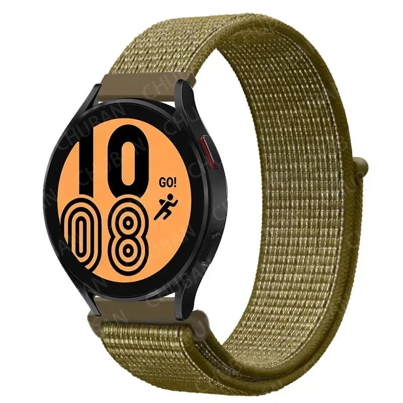 20mm/22mm Nylon Loop For Samsung Galaxy Watch 7/6/4/Classic/3/5/pro/Active 2 Sport Breathable Band Huawei Watch GT 4-3-2e Strap