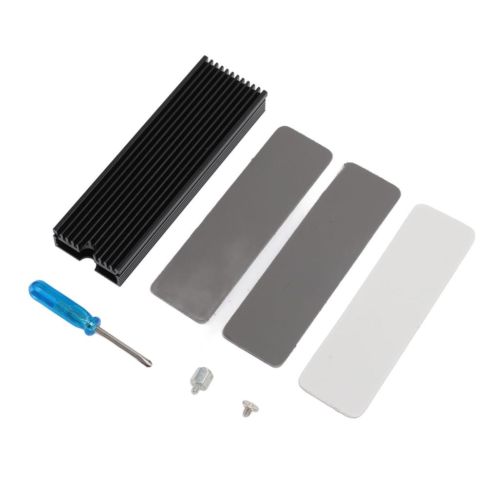 M.2 2280 SSD Heatsink with Thermal Silicone Pad Aluminum Alloy Support Single Double Sided M2 SSD