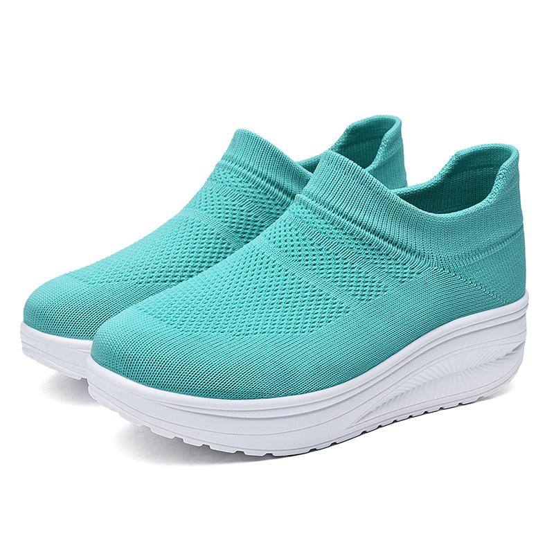 Socks shoes women's fly-woven sneakers overshoes rocking shoes casual shoes generation