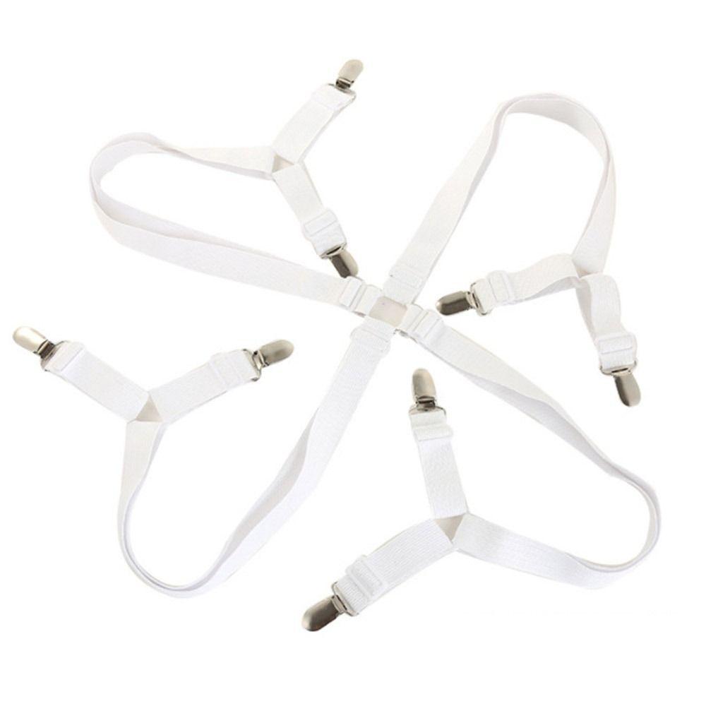 Non-Slip Bed Sheet Holder Adjustable Fixing Strap Grippers Durable Clothes Pegs Blankets