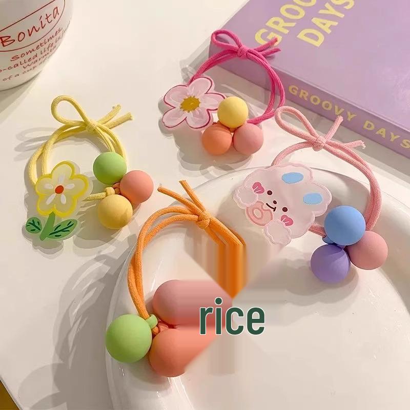 

Эксклюзив для новичков: Высокоэластичные детские резинки для волос (6 упаковок) Для девушек Cute Hair Tie - 6 Random