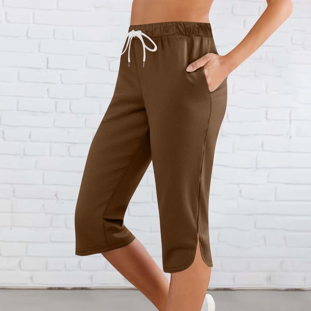 Women's Fashionable And Comfortable Yoga Pants: Slim-Fit, Mid-, 7/8 Length