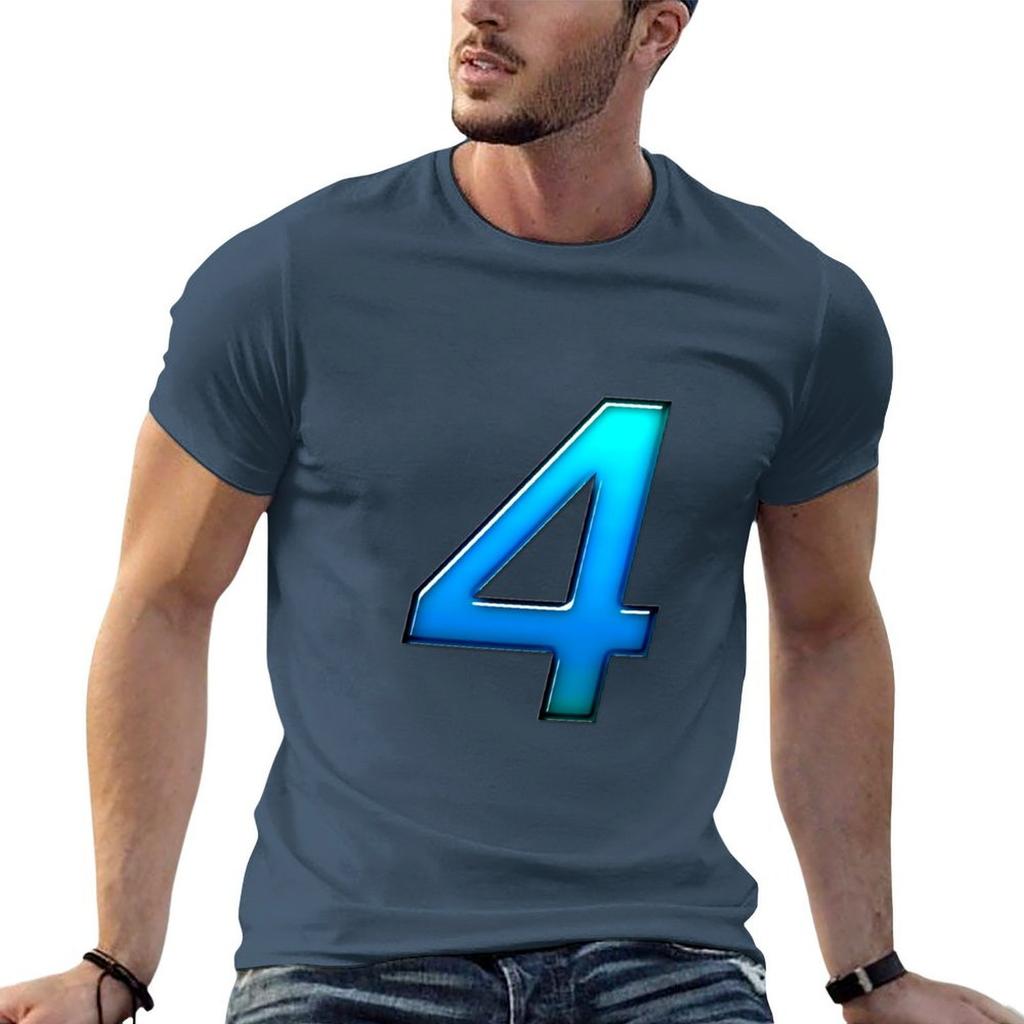 Number Four Tshirt Funny Gifts Vintage Graphic Tee T Shirts For Unisex Pack