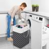 Foldable Dirty Clothes Basket High Tube Waterproof Laundry Basket Storage Basket Bathroom Storage Bucket Dirty Clothes Basket