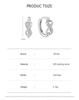 Ailmay 925 Sterling Silver Romantic Infinite Love CZ Hoop Earrings Fashion Ear Buckles for Women Girls Party Accessories Jewelry