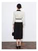 French Light Luxury Sequin Tweed Jacket + Pleated Midi Skirt Set