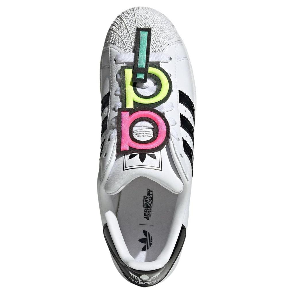 Jeremy Scott x adidas Superstar 2 Bianco Nero Sneakers Unisex Bianco Nuvola Nero Nucleo JR3584