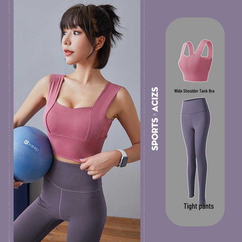 Conjunto Esportivo e de Yoga com Sutiã Esportivo Emagrecedor Costas Nuas Feminino 2025