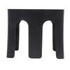 Cup and Lid Holder Plastic Straight 2 Compartments Black Paper Cup Holder Organizer for Disposable Cup Tea Shop