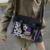 Large Capacity Anime Expo Ita Bag Cross Body Contrast Color Transparent Pocket Itabag Badge Ita Bag Cotton Doll Bag Shoulder Bag