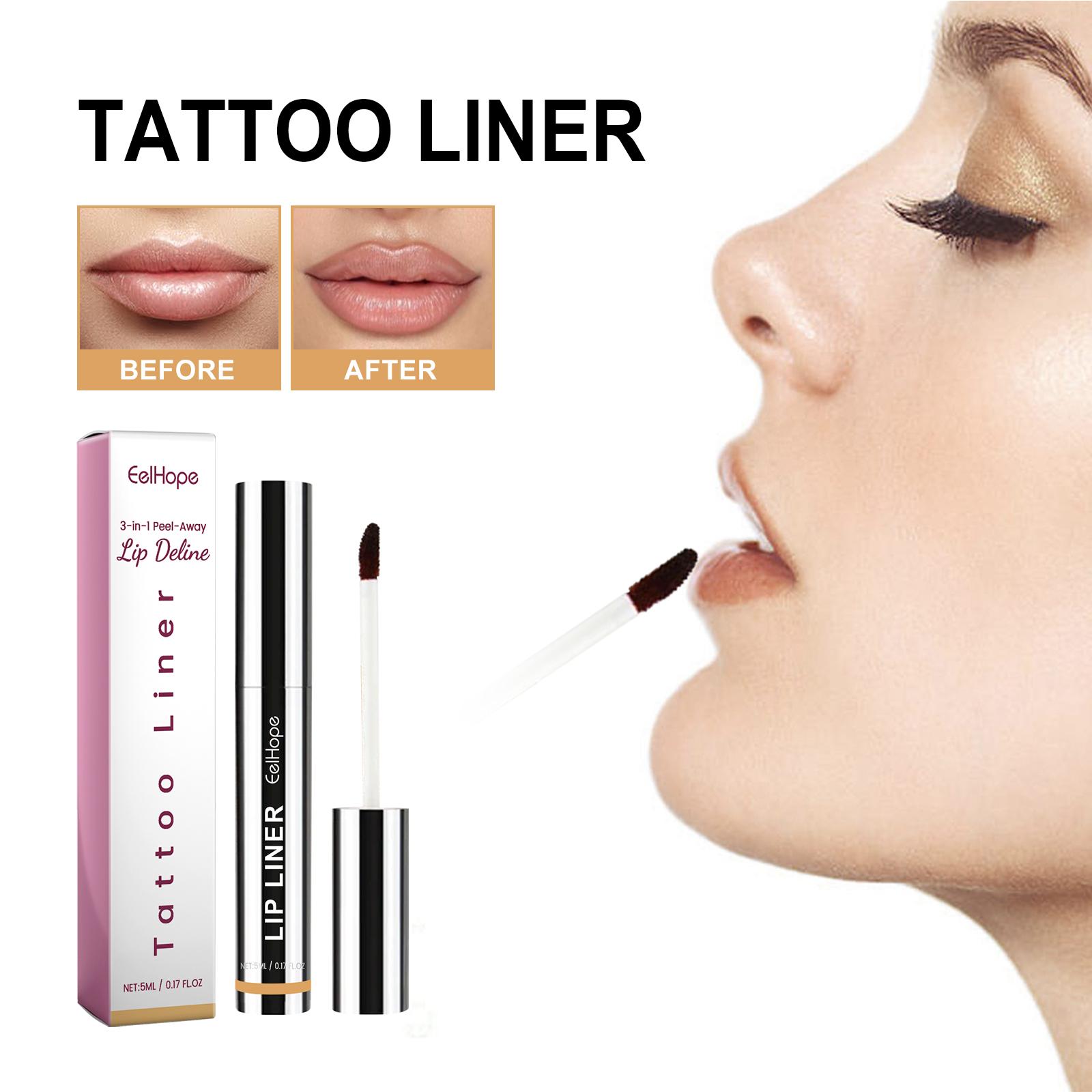 Eelhope Peel-off Lip Liner - Skims the lip shape, enhances lip color, long-lasting, waterproof and resistant to fading. Peel-off lip liner 5ml