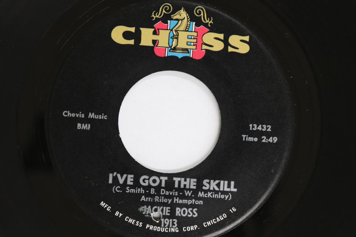 

7inch Record JACKIE ROSS - I ve Got The Skill / Change Your Wa 1913 CHESS 1964 US Soul/Funk Used