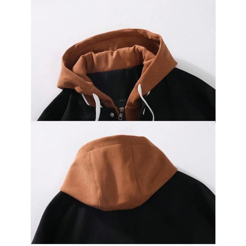 Men's Autumn New Brand All-match Student Letter Hooded Jacket Trendy Women High Quality Varsity Baseball Uniform Jacket
