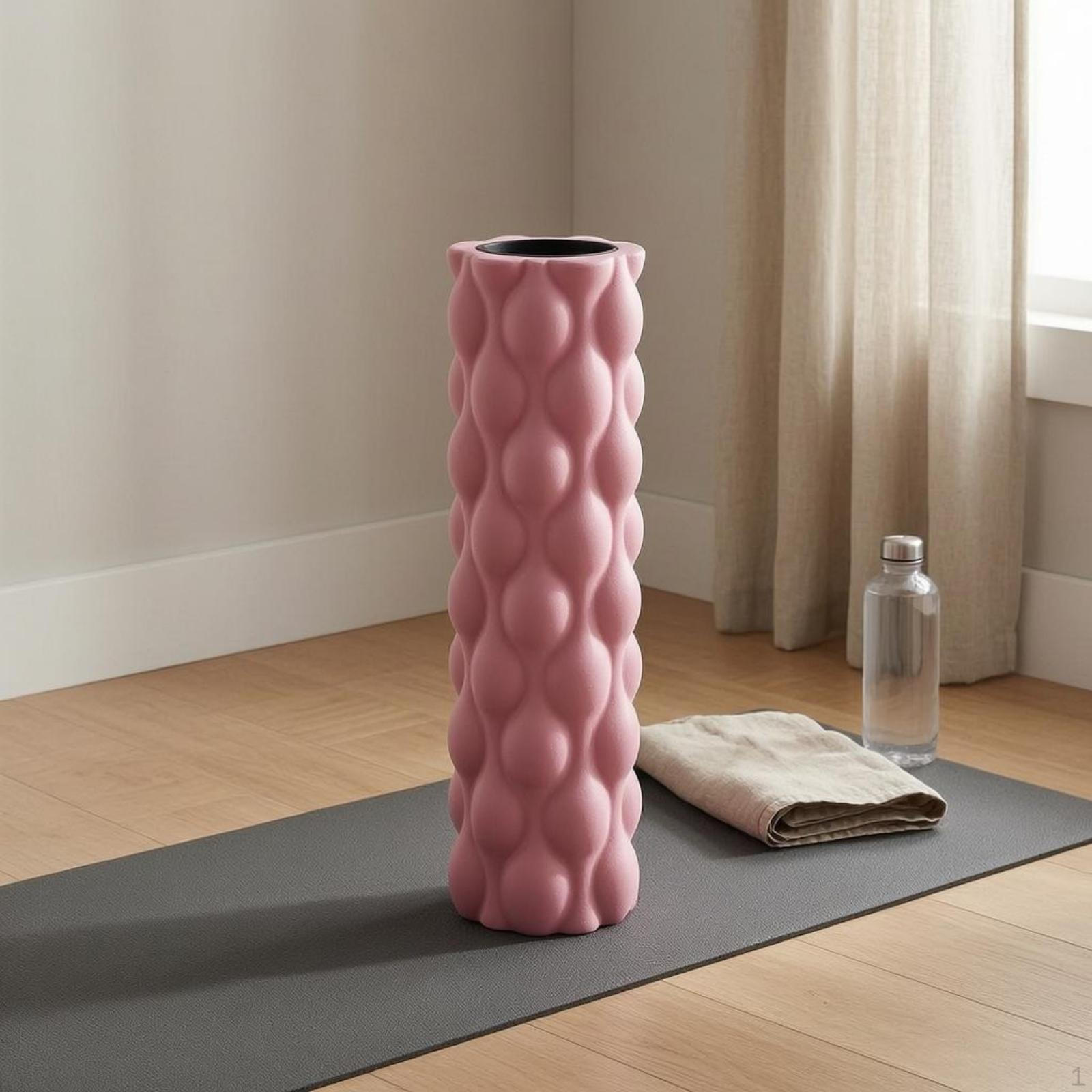 Foam Roller FirmDensity Textured Solid Cores Pink