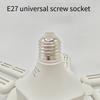 Ceiling Fan Light with E27 Socket 5-Blade LED Fan Lamp with Remote 3 Speeds 3 Color Temperatures Quiet Energy-Saving Modern