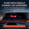 Solar Car Warning Lights Demon Eye Window Light with Suction Cup, Rechargeable Devil Easy Install Lamp, LED Windshield Lamp for Auto, SUVs,