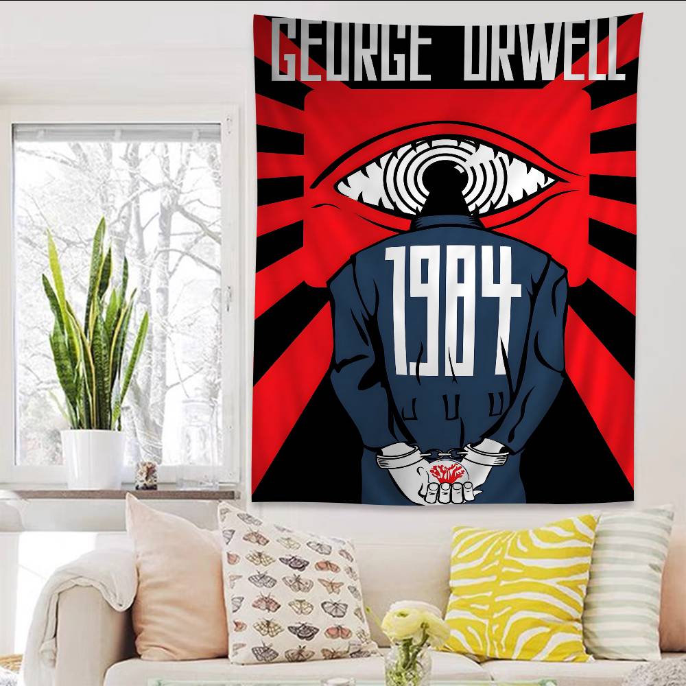1984 George Orwell Movie Cartoon Tapestry Home Decoration Hippie Bohemian Decoration Divination Home Decor