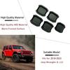 LIUQING Door Handle Bowl Cover Trim for 2018-2023 2024 2025 Jeep Wrangler JL JLU & Jeep Gladiator JT 4 Doors Exterior Accessories Door Bowl Scratch