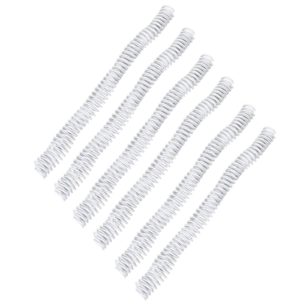 100PCS Spiral Binding Coils 16mm Diameter 48 Teeth 4:1 Combs Spines for Paper