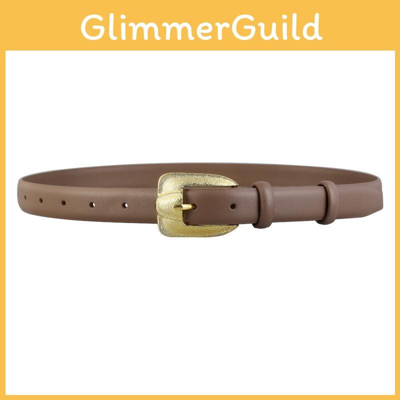 Ladies Genuine Leather Belt With Pin Buckle For Casual And Office Wear