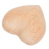 Wooden Carved Heart Unpainted Handcrafted Wooden Heart Decoration Pendant 6x5.5x3cm