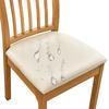 PU Leather Square Chair Cushion Cover Waterproof Kitchen Dining Seat Slipcovers Removable Dining Room Chair Seat Cushion Covers