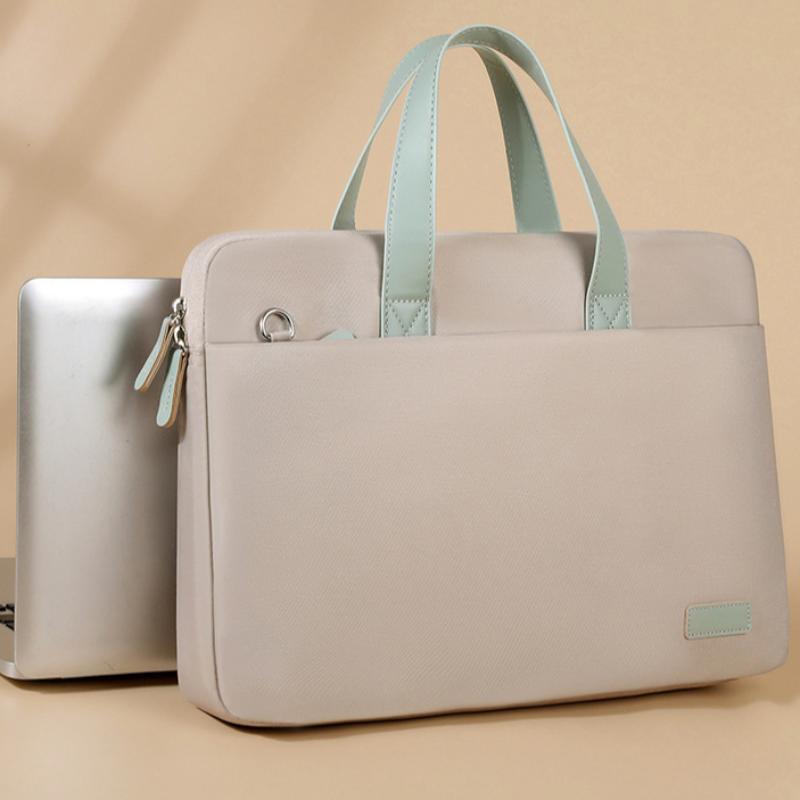 Color Women's Portable Cosmetic Bag File Bag Crossbody Laptop Bag Public Bag