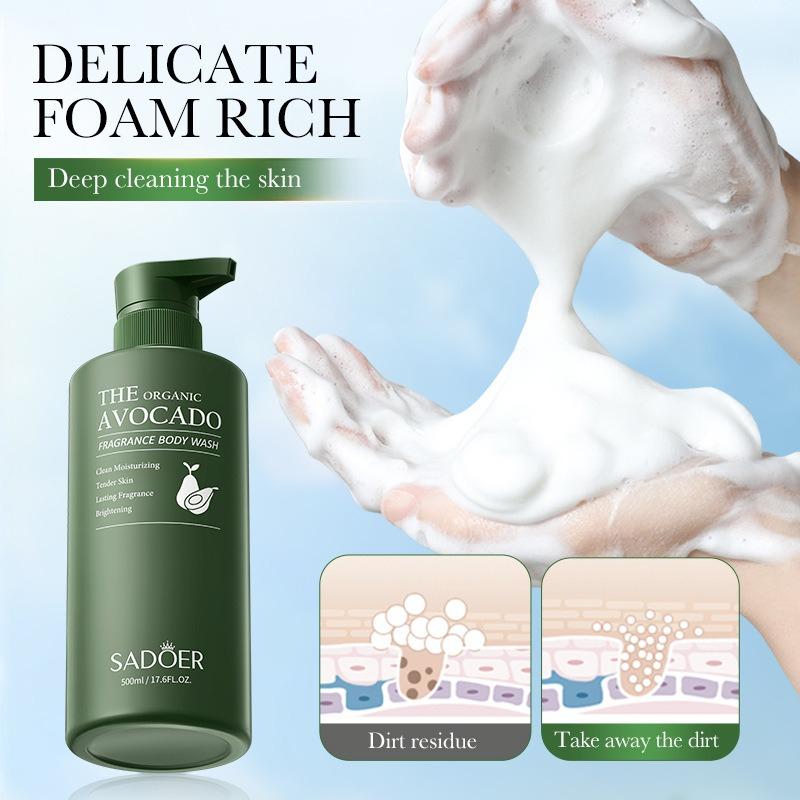 Avocado Fragrance Body Wash SADOER Skin Rejuvenation Cleansing Body Wash