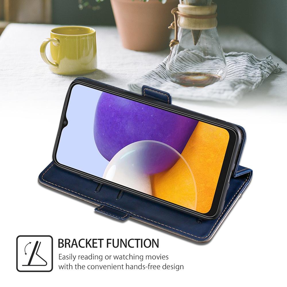 Spleißen Flip Wallet Case für Samsung A32 A22 A10 A11 A52 A72 A82 S20 A12 S21 FE S30 S22 Ultra Note 20 10 PU Leder Abdeckung Karte Slot Telefon Stoßstange