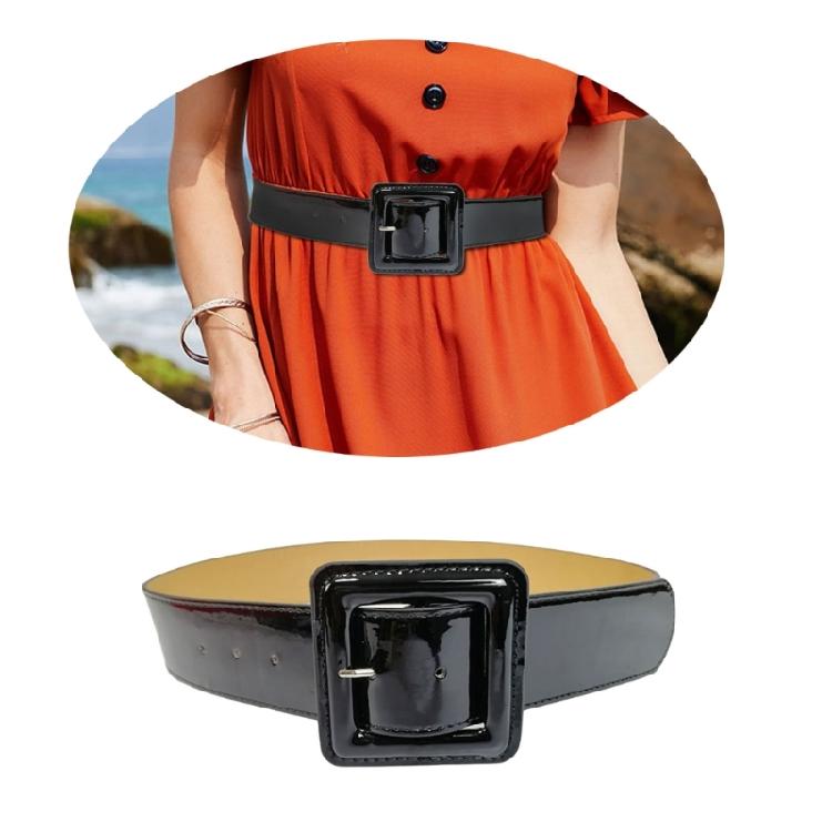 Ceinture large tendance pour femme Ceinture réglable pour robes Pantalons Ceinture de taille Écharpe décorative Couleur unie pour dame Filles