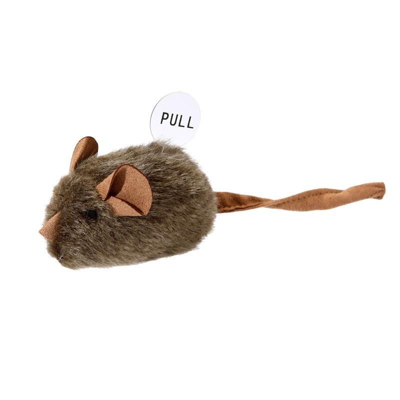 

Simulation of A Meowing Mouse Plush Cat Toy That Makes Sounds To Entertain Cats and Consumes Energy. Cat Interactive Toy.