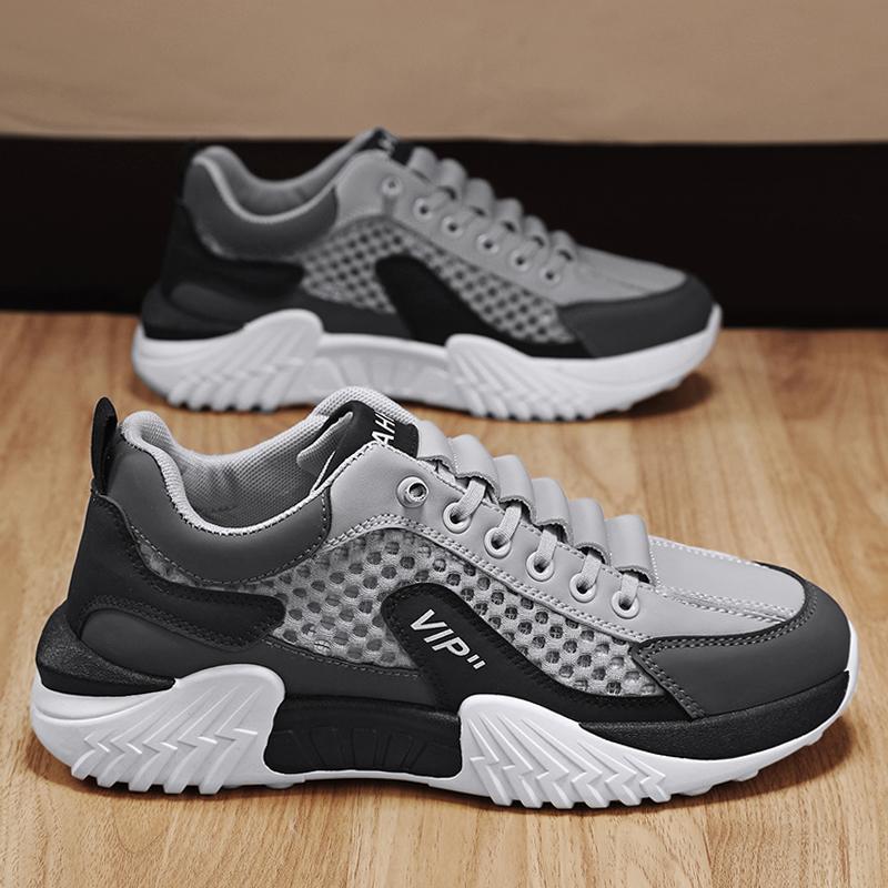 

Men s shoes summer mesh sneakers little white shoes Harajuku versatile thick-soled breathable student low-top trendy shoes 39