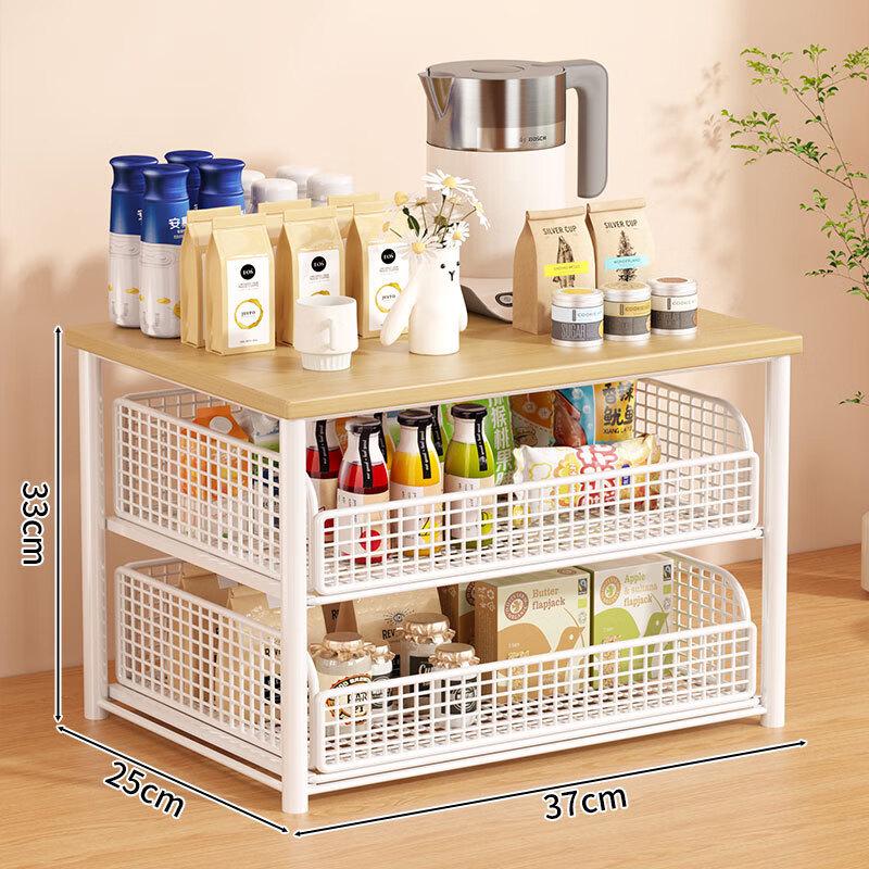 

ZISIZ Desktop Storage Shelf with Drawer