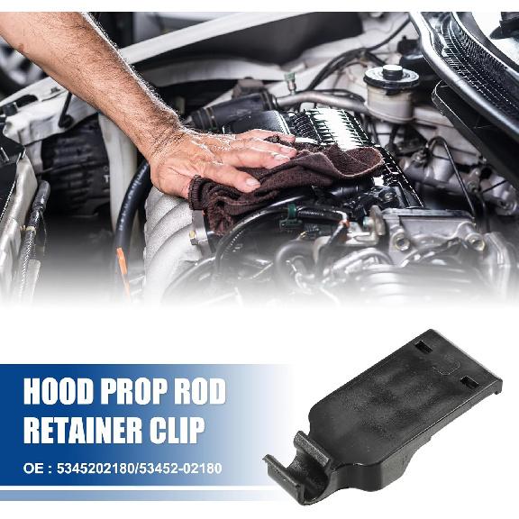 

ACROPIX Hood Prop Rod Holder Hood Clips Hood Rod Clip Fit for Toyota Corolla 2015-2016 No.5345202180/53452-02180 - Pack of 1