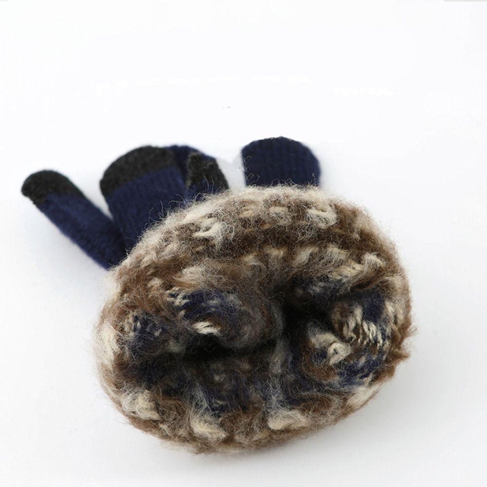 Thick Ethnic Style Gloves Driving Gloves Jacquard Gloves Warm Men Wool Mittens Student